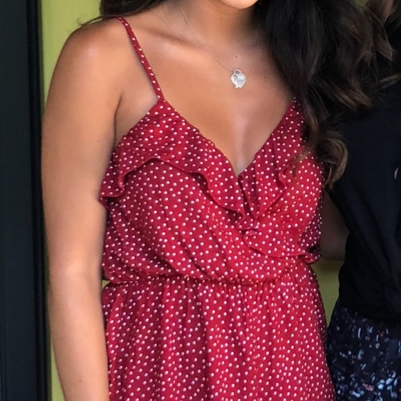 Polka dot brandy Melville romper - Picture 3 of 3